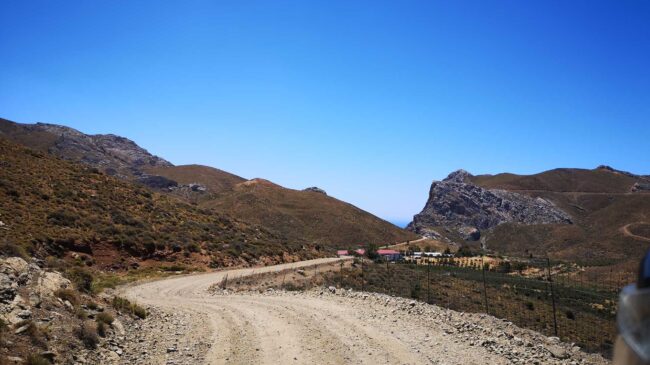 Schotterpiste auf Kreta