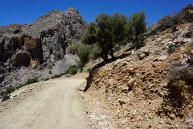 Schotterpiste auf Kreta